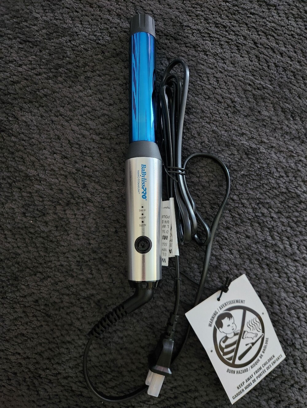 BaBylissPRO Nano Titanium 1" Compact Curling Wand